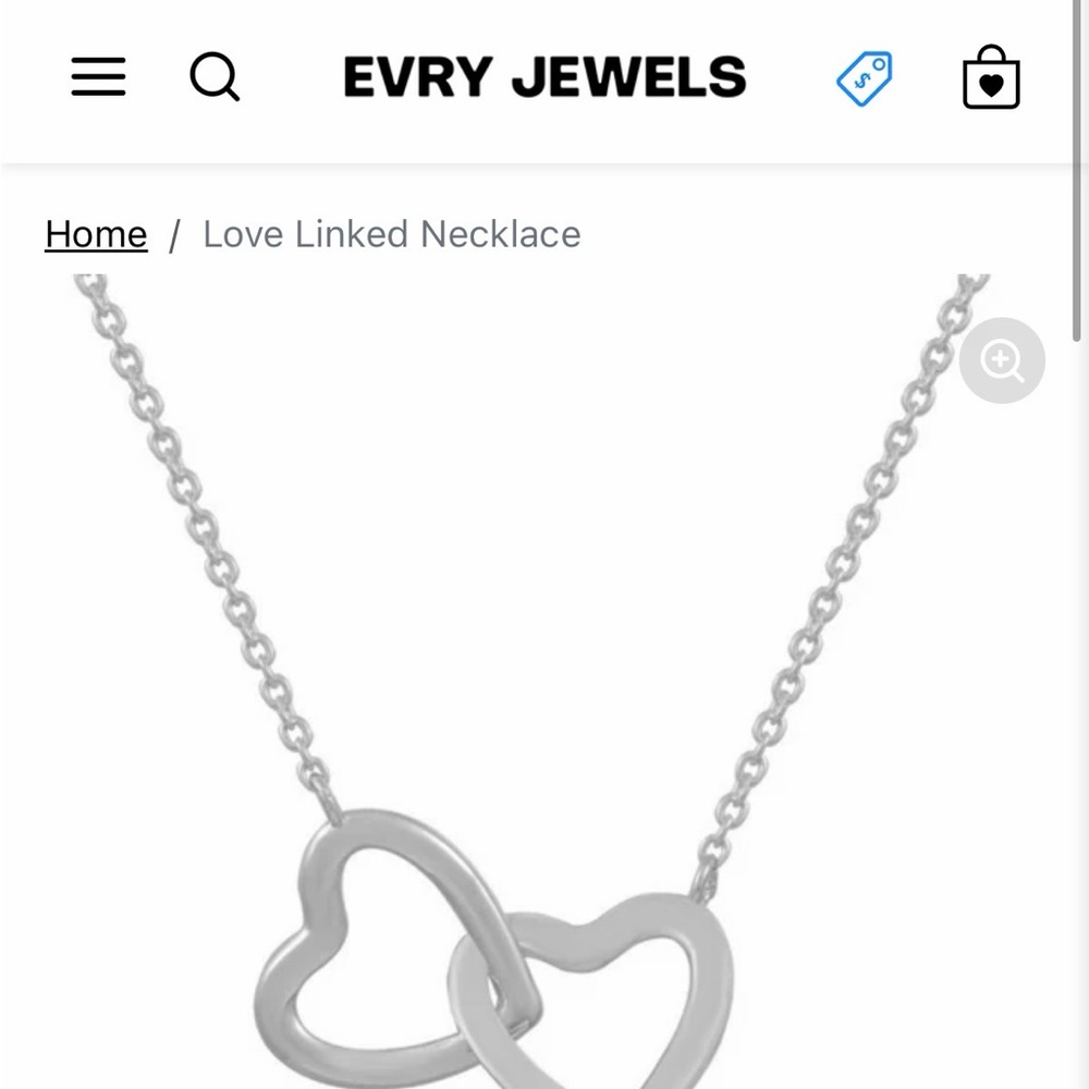 BRAND NEW Evry Jewels Love Linked Necklace